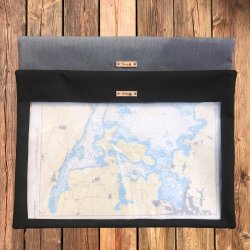 Cover til skort med rude og valgfri tekst, flere farver. 