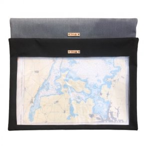 Cover til skort med rude og valgfri tekst, flere farver. 