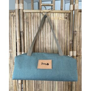 Taske/toilettaske, farve marehalm 2