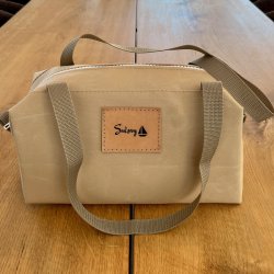 Taske/toilettaske, glat beige