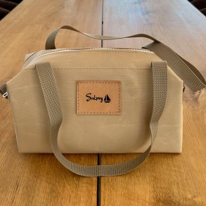 Taske/toilettaske, glat beige